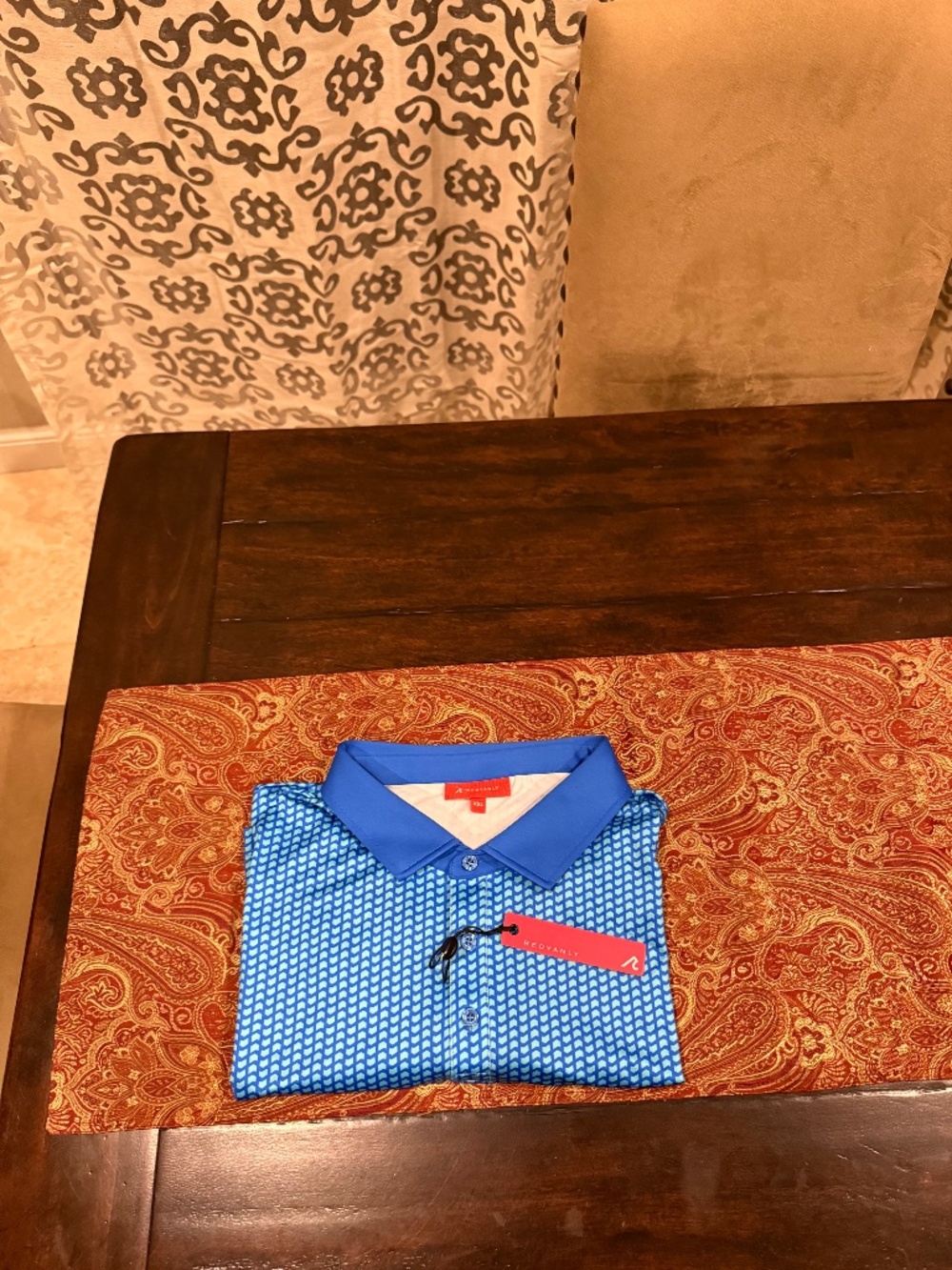 Redvanly Men’s XXL Marine Graine Performance Polo MSRP $110